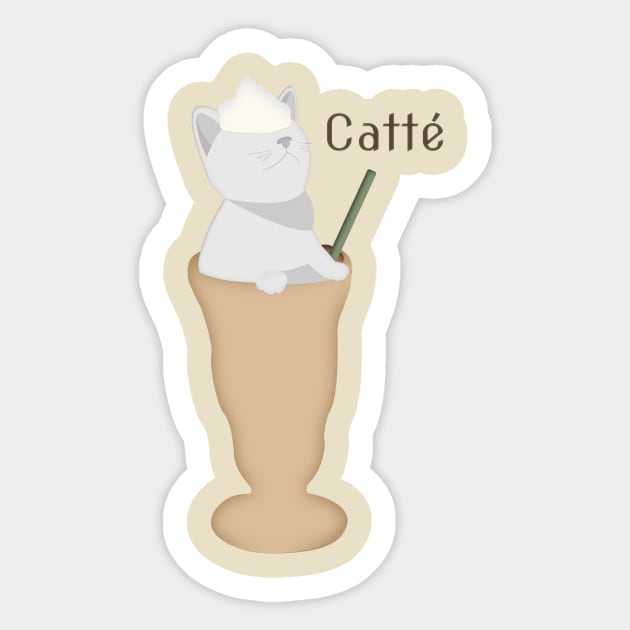 Catté Sticker by Hindone